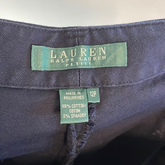 Lauren Ralph Lauren Navy Pants | SZ 12 Petite - Picture 4 of 8